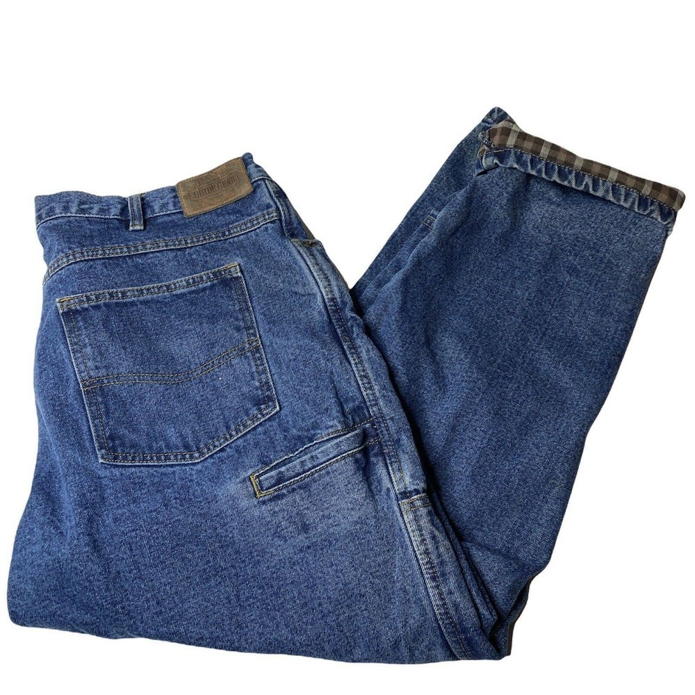 Guide Gear Mens Size 40 X 30 Insulated Carpenter Straight Leg Denim Jeans Flaw